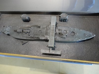 how the Arizona sits in the water