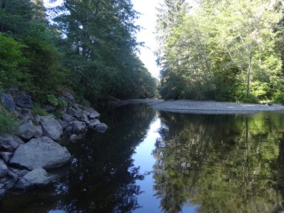 there was a nice river