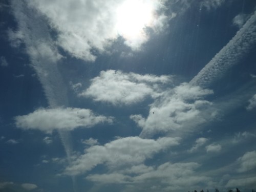 the clouds were very interesting