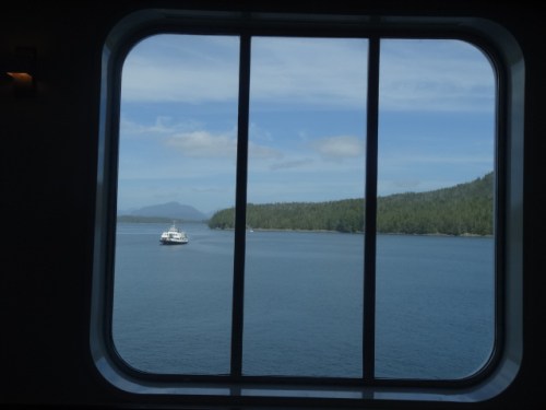 the side window was our tv