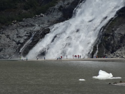 you could walk a couple of miles to get to this waterfall. we didn't.