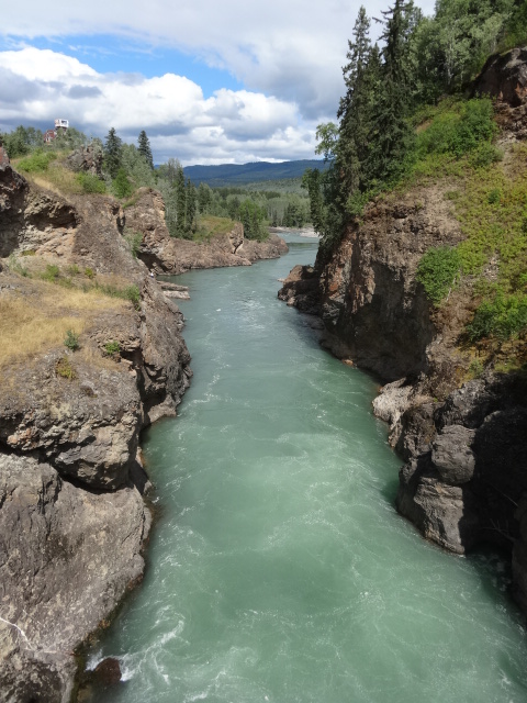 the other side of the river where the Indians can use nets